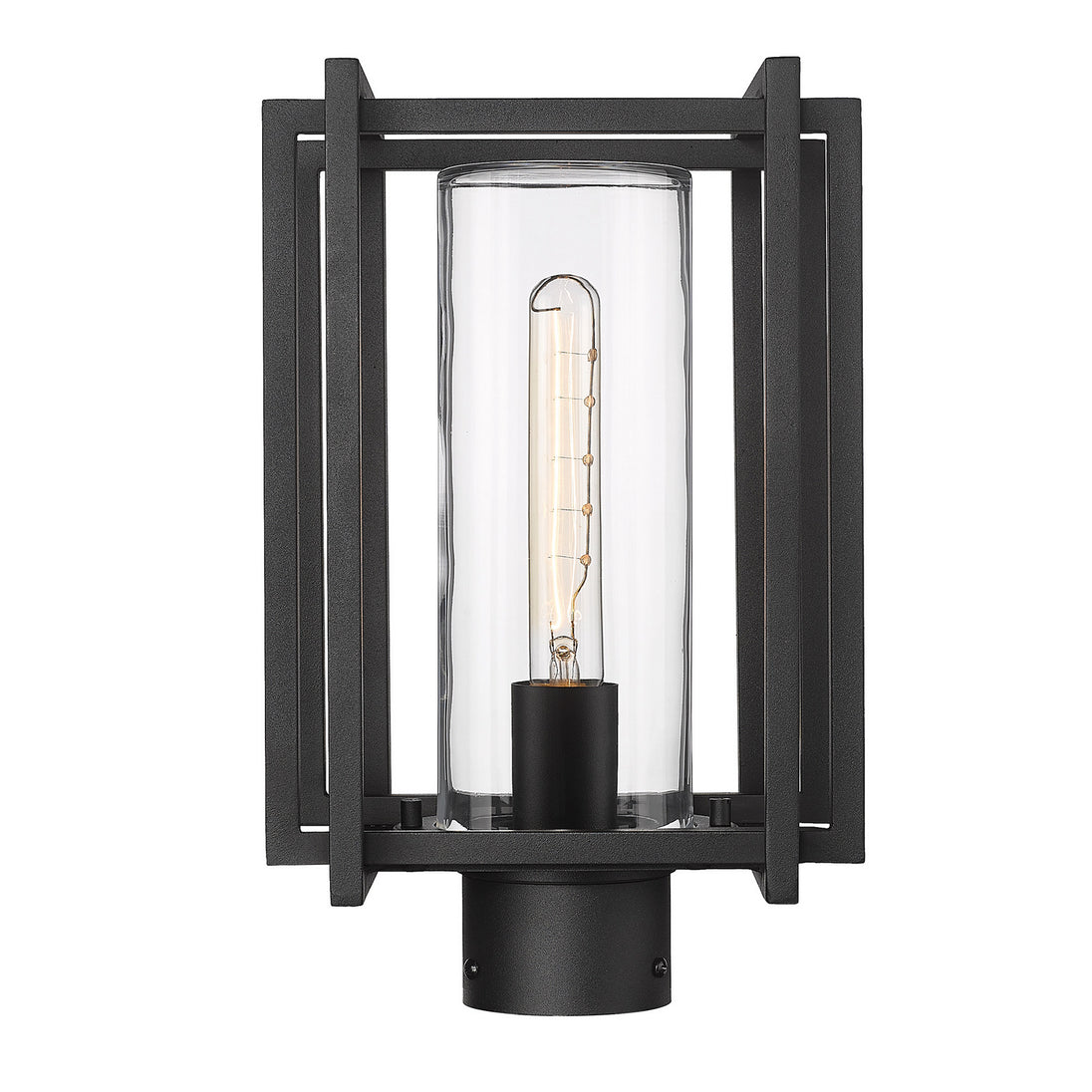 Golden - 6071-OPST NB-CLR - One Light Outdoor Post Mount - Tribeca NB - Natural Black