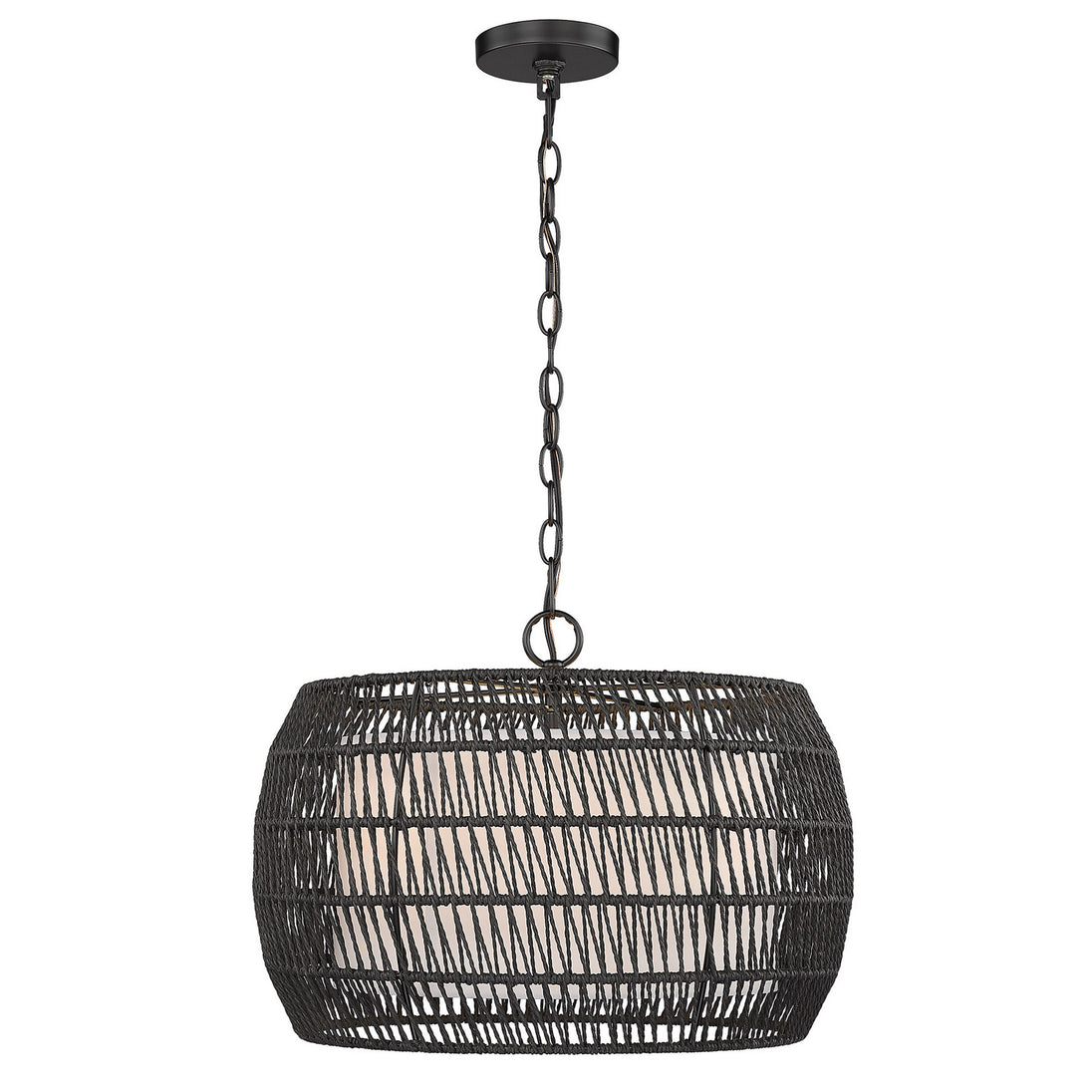 Golden - 6805-4 BLK-MBR - Four Light Pendant - Everly - Matte Black