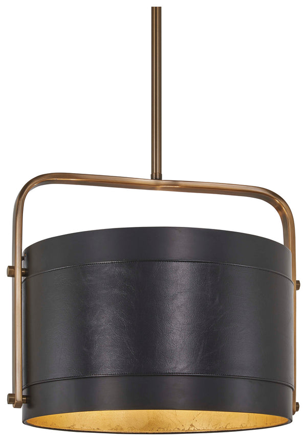 Metropolitan - N6694-857 - Four Light Pendant - Contrast - Aged Antique Brass And Coal