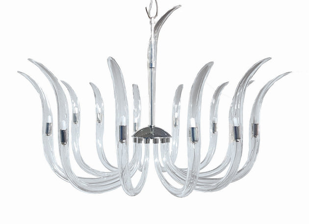 Metropolitan - N9912 - 12 Light Chandelier - Cisne - Polished Nickel