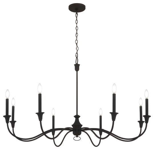 Minka-Lavery - 6258-076 - Eight Light Chandelier - Halifax County - Textured Black