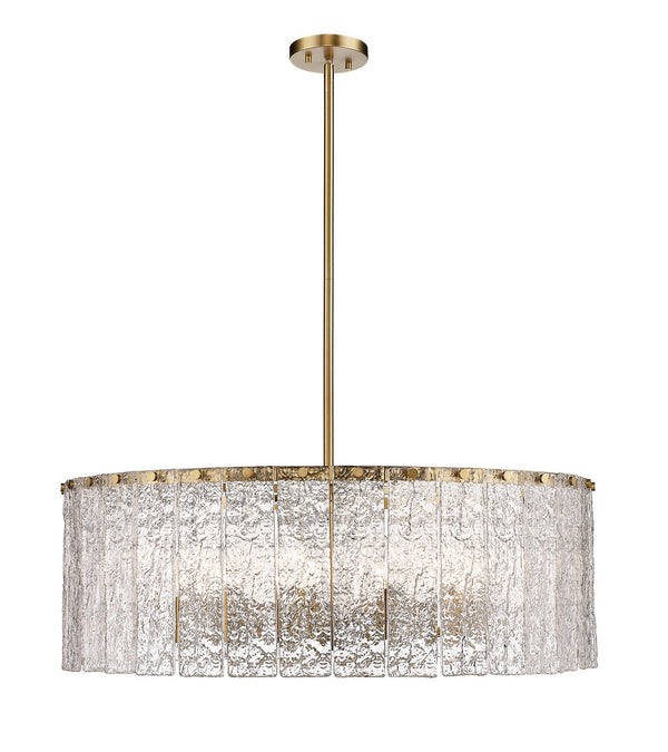 Z-Lite - 1943P32-MGLD - 12 Light Chandelier - Glacier - Modern Gold