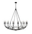 Z-Lite - 3500-16MB - 16 Light Chandelier - Arabella - Matte Black