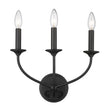 Z-Lite - 3500-3S-MB - Three Light Wall Sconce - Arabella - Matte Black