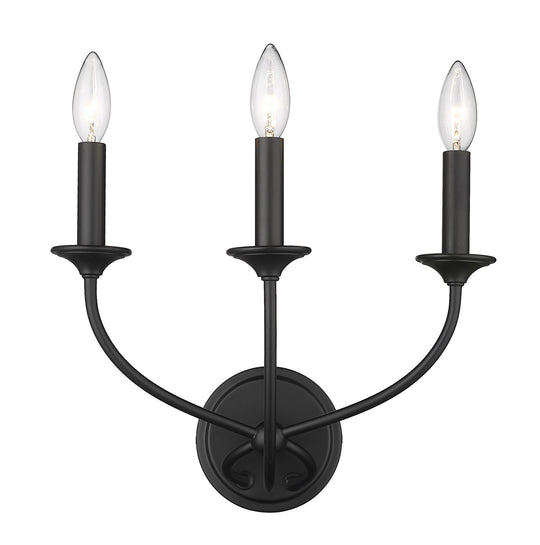 Z-Lite - 3500-3S-MB - Three Light Wall Sconce - Arabella - Matte Black