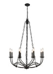 Z-Lite - 3500-8MB - Eight Light Chandelier - Arabella - Matte Black