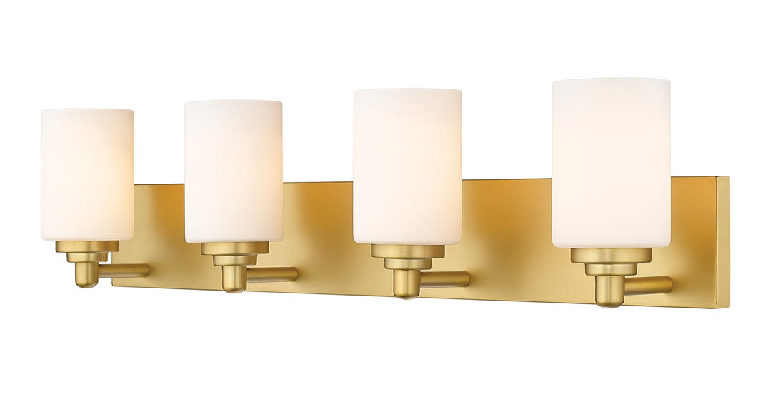 Z-Lite - 485-4V-BG - Four Light Vanity - Soledad - Brushed Gold