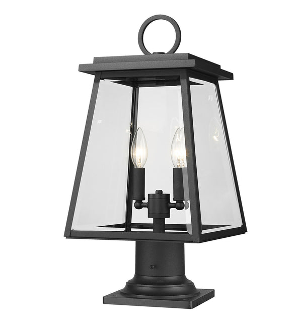 Z-Lite - 521PHMR-533PM-BK - Two Light Outdoor Pier Mount - Broughton - Black