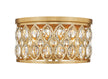 Z-Lite - 6010F18HB - Five Light Flush Mount - Dealey - Heirloom Brass