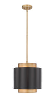 Z-Lite - 739P12-BRZ-RB - One Light Pendant - Harlech - Bronze / Rubbed Brass