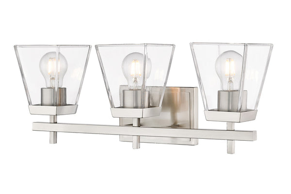 Z-Lite - 819-3V-BN - Three Light Vanity - Lauren - Brushed Nickel