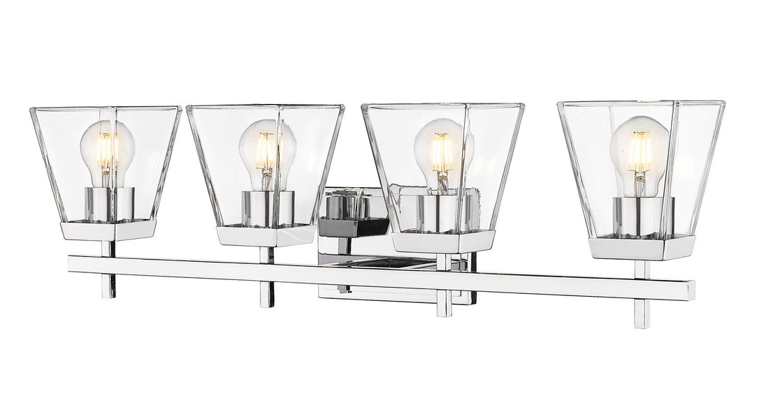 Z-Lite - 819-4V-CH - Four Light Vanity - Lauren - Chrome