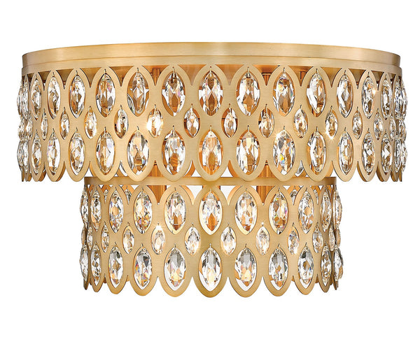 Z-Lite - 822F20-HB - Nine Light Flush Mount - Dealey - Heirloom Brass