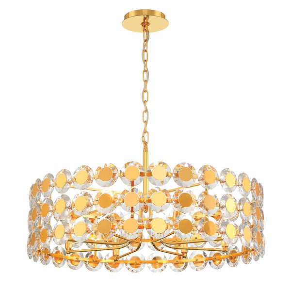 Eurofase - 44286-025 - Eight Light Pendant - Perrene - Gold