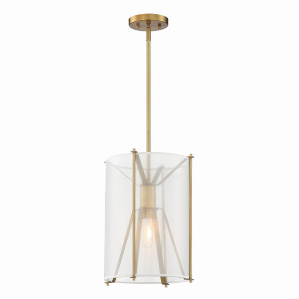 Designers Fountain - D223M-12P-OSB - One Light Pendant - Daybreak - Old Satin Brass