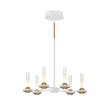 Eurofase - 45712-029 - LED Chandelier - Torcia - White and Brass