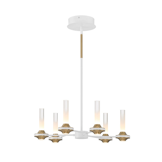 Eurofase - 45712-029 - LED Chandelier - Torcia - White and Brass