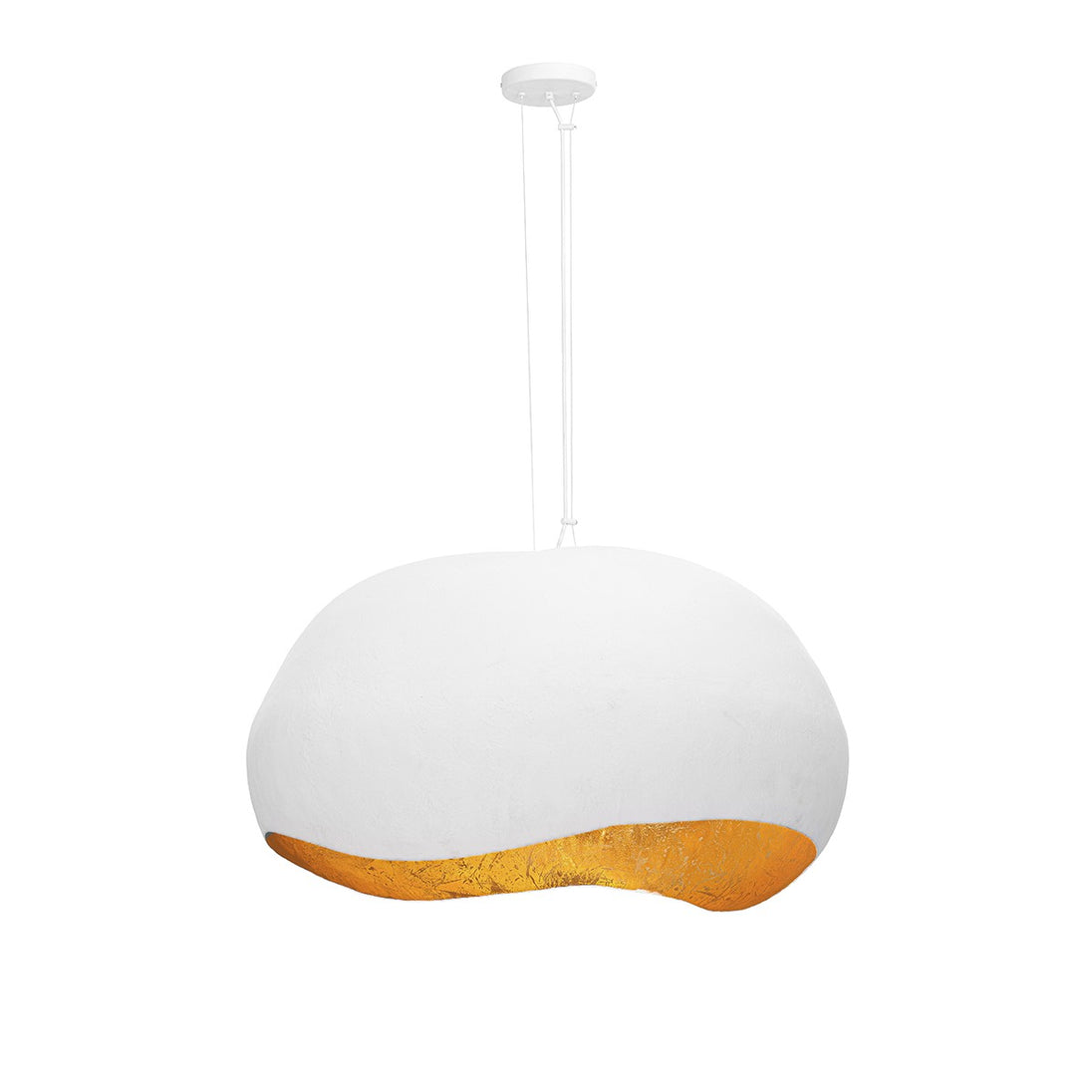 Eurofase - 46438-027 - Four Light Pendant - Baleia - White and Gold Foil