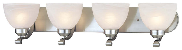 Minka-Lavery - 5424-84 - Four Light Bath - Paradox - Brushed Nickel