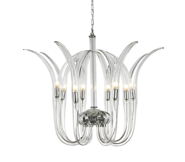 Metropolitan - N9438 - Eight Light Pendant - Cisne - Polished Nickel