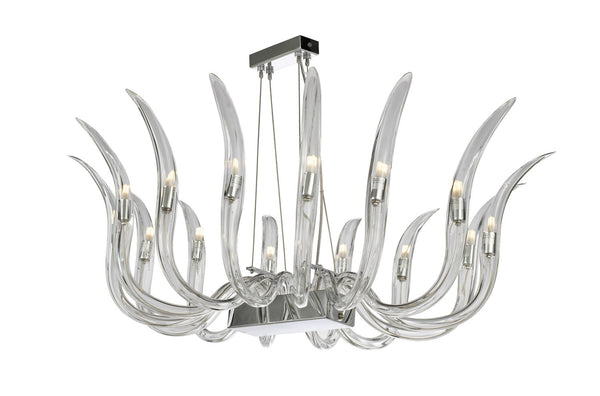 Metropolitan - N9914 - 14 Light Pendant - Cisne - Polished Nickel