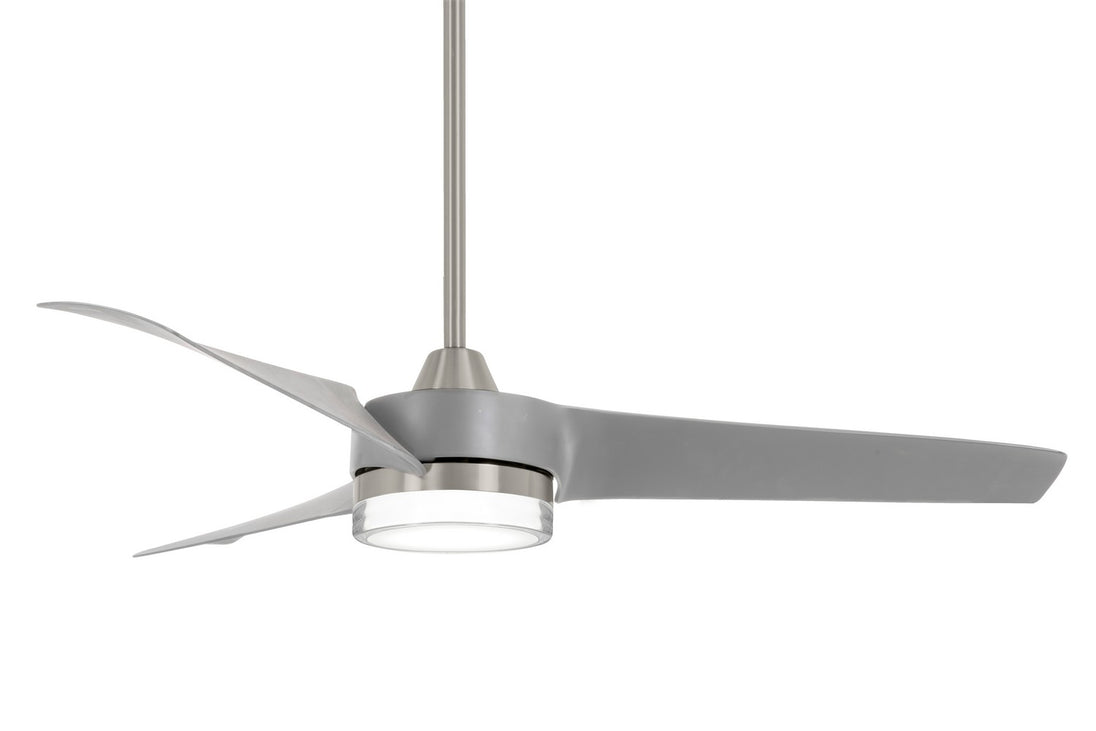 Minka Aire - F692L-BN/SL - 56" Ceiling Fan - Veer - Brushed Nickel W/ Silver