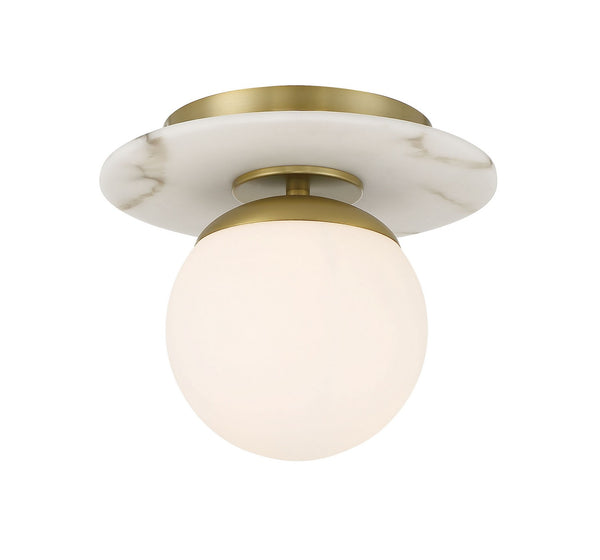 Minka-Lavery - 1205-695 - One Light Semi Flush Mount - Orban - Soft Brass