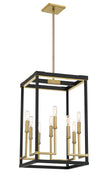 Minka-Lavery - 2119-726 - Eight Light Pendant - Union Estates - Coal And Soft Brass