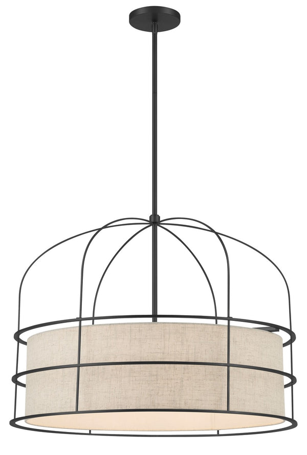 Minka-Lavery - 2156-66A - Six Light Pendant - Gateway Park - Coal