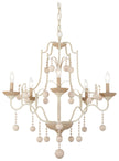 Minka-Lavery - 2665-717 - Five Light Chandelier - Colonial Charm - White Wash & Sun Dried Clay