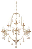 Minka-Lavery - 2669-717 - Nine Light Chandelier - Colonial Charm - White Wash & Sun Dried Clay