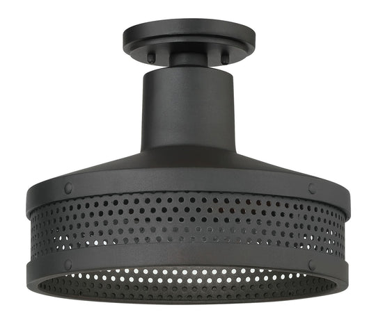 Minka-Lavery - 73312-66 - One Light Outdoor Flush Mount - Abalone Point - Coal