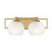 Designers Fountain - 94502-BG - Two Light Vanity - Cowen - Brushed Gold