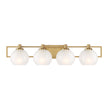 Designers Fountain - 94504-BG - Four Light Vanity - Cowen - Brushed Gold