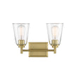 Designers Fountain - 95702-BG - Two Light Vanity - Westin - Brushed Gold