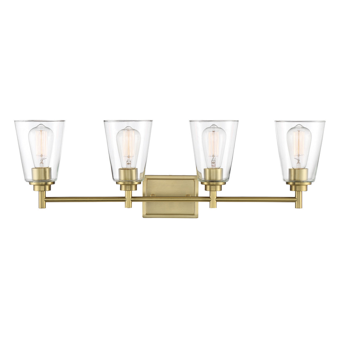 Designers Fountain - 95704-BG - Four Light Vanity - Westin - Brushed Gold