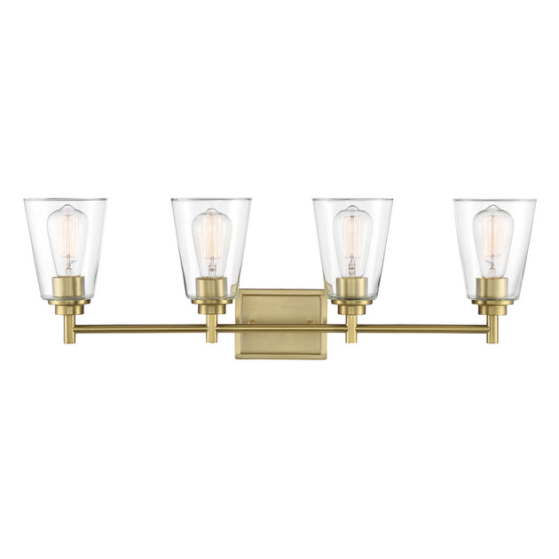 Designers Fountain - 95704-BG - Four Light Vanity - Westin - Brushed Gold