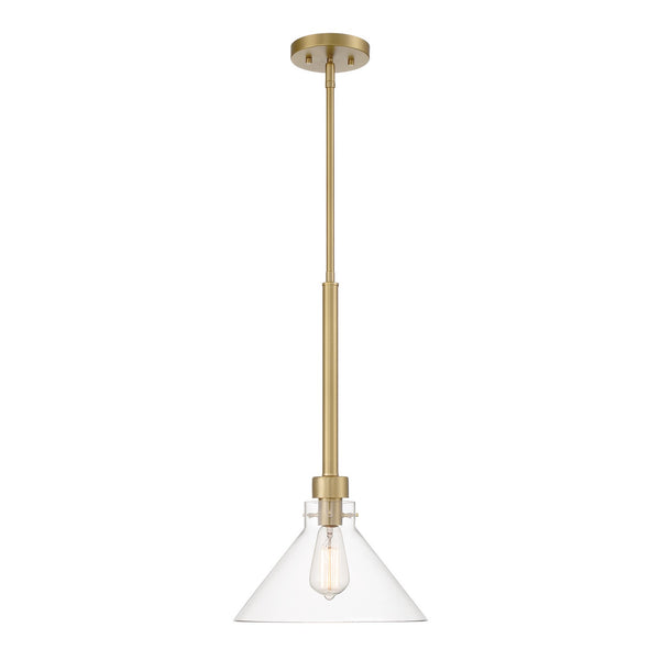 Designers Fountain - D204M-12P-BG - One Light Pendant - Willow Creek (existing DF extension) - Brushed Gold