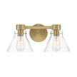 Designers Fountain - D204M-2B-BG - Two Light Vanity - Willow Creek (existing DF extension) - Brushed Gold