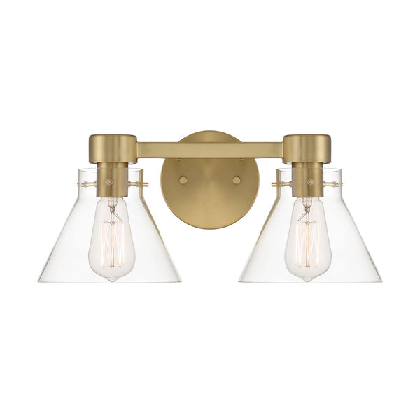 Designers Fountain - D204M-2B-BG - Two Light Vanity - Willow Creek (existing DF extension) - Brushed Gold