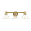 Designers Fountain - D204M-3B-BG - Three Light Vanity - Willow Creek (existing DF extension) - Brushed Gold