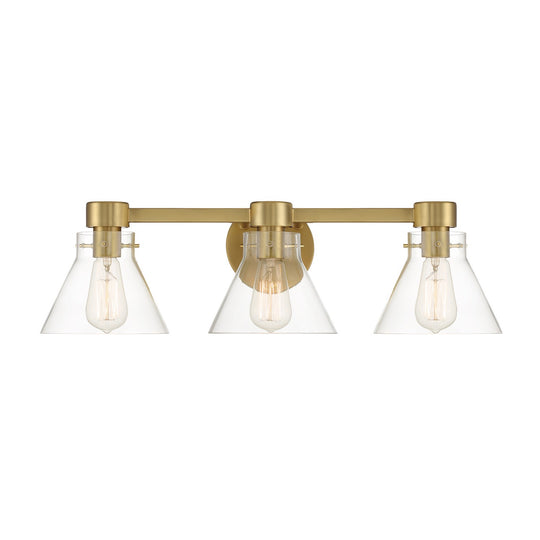 Designers Fountain - D204M-3B-BG - Three Light Vanity - Willow Creek (existing DF extension) - Brushed Gold