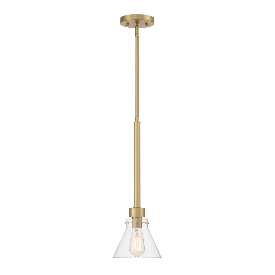 Designers Fountain - D204M-7P-BG - One Light Pendant - Willow Creek (existing DF extension) - Brushed Gold