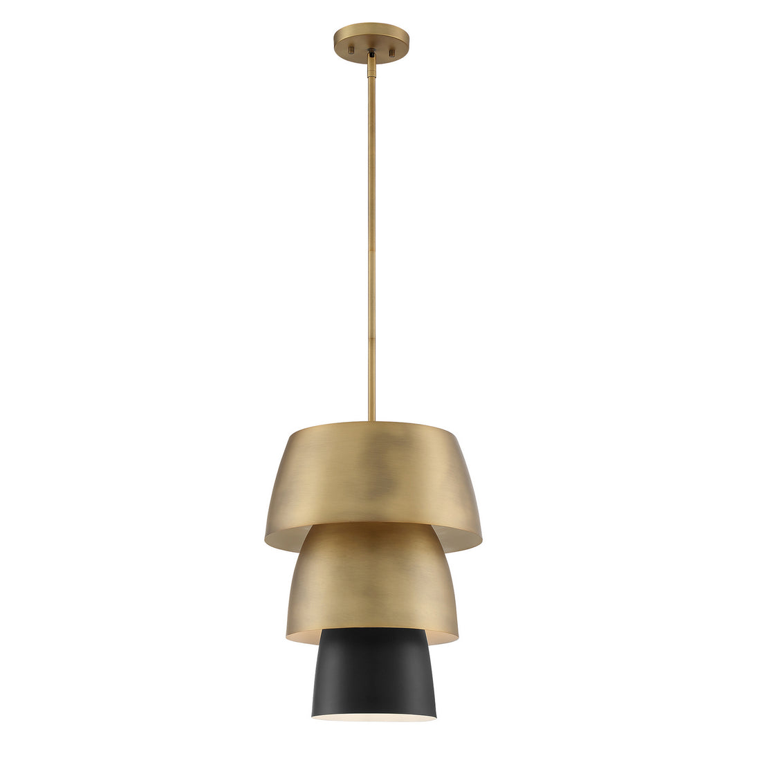 Designers Fountain - D213M-14P-OSB - One Light Pendant - Moonshadow - Old Satin Brass