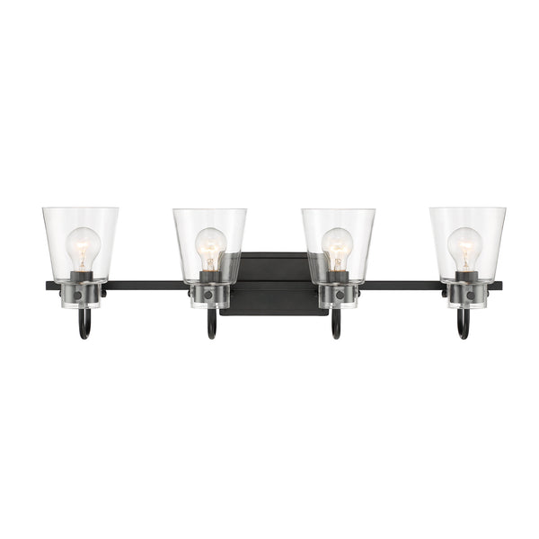 Designers Fountain - D214M-4B-MB - Four Light Vanity - Inwood - Matte Black