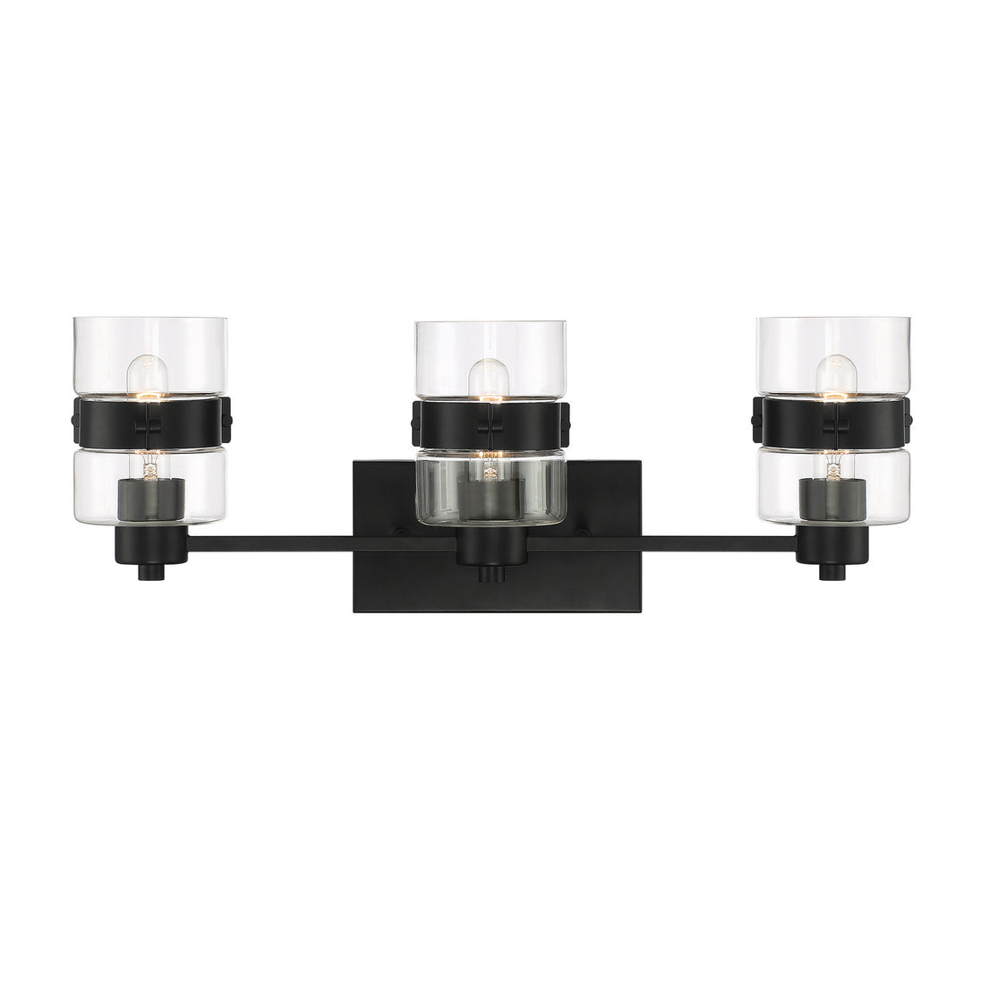 Designers Fountain - D222M-3B-MB - Three Light Vanity - Midnight LA - Matte Black