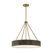 Designers Fountain - D228M-24P-OSB - Six Light Pendant - Erba - Old Satin Brass