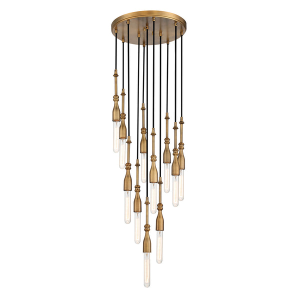 Designers Fountain - D231M-11CH-OSB - 11 Light Chandelier - Louise - Old Satin Brass