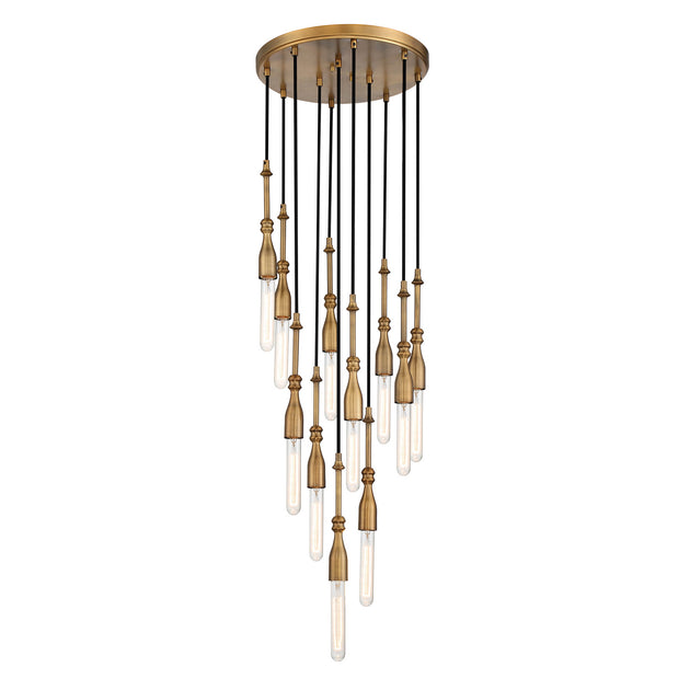 Designers Fountain - D231M-11CH-OSB - 11 Light Chandelier - Louise - Old Satin Brass