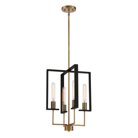 Designers Fountain - D233M-15P-OSB - Four Light Pendant - Chicago PM - Old Satin Brass